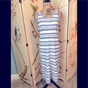 🌼 NWT Matty M Summer Dress XS Blue & White Stripes